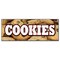 Signmission COOKIES BANNER SIGN fresh baked homemade warm delicious chocolate chip oatmeal B-Cookies - alternate 1